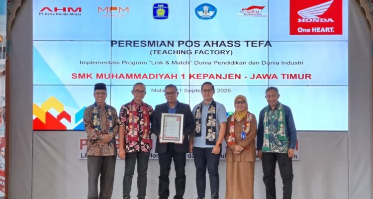 MPM Honda Jatim Resmikan Pos AHASS TEFA di SMK Muhammadiyah 1 Kepanjen