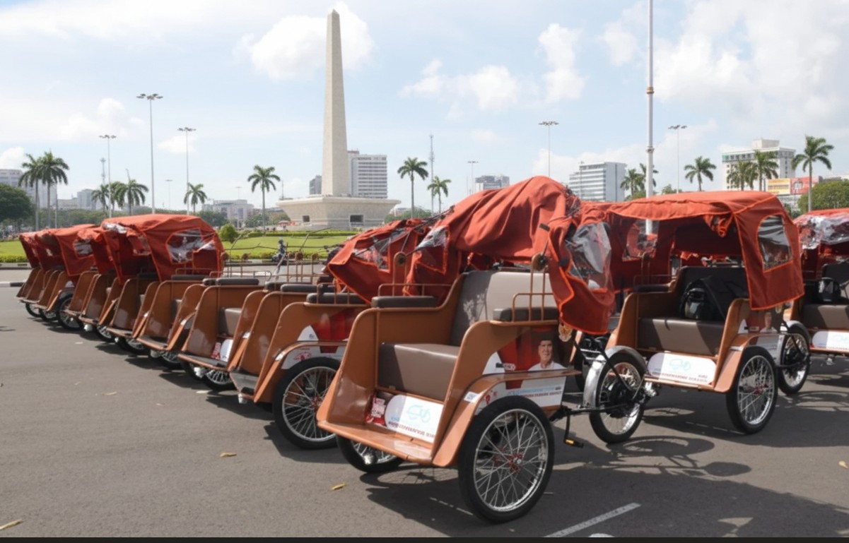 Becak Listrik Surabaya Prabowo Otoplasa Spesifikasi Becak Listrik Surabaya