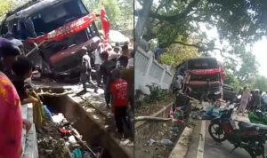 Diduga Rem Blong Penyebab Kecelakaan