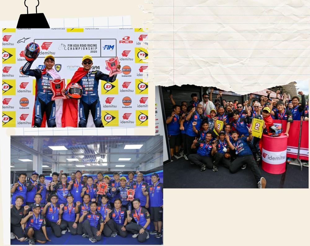 Double Podium Yamaha Racing Mandalika Otoplasa 4Sept2025 Yamaha Racing Indonesia Double Podium