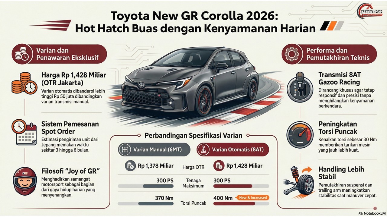 Infografis Toyota New GR Corolla Otoplasa Toyota New GR Corolla