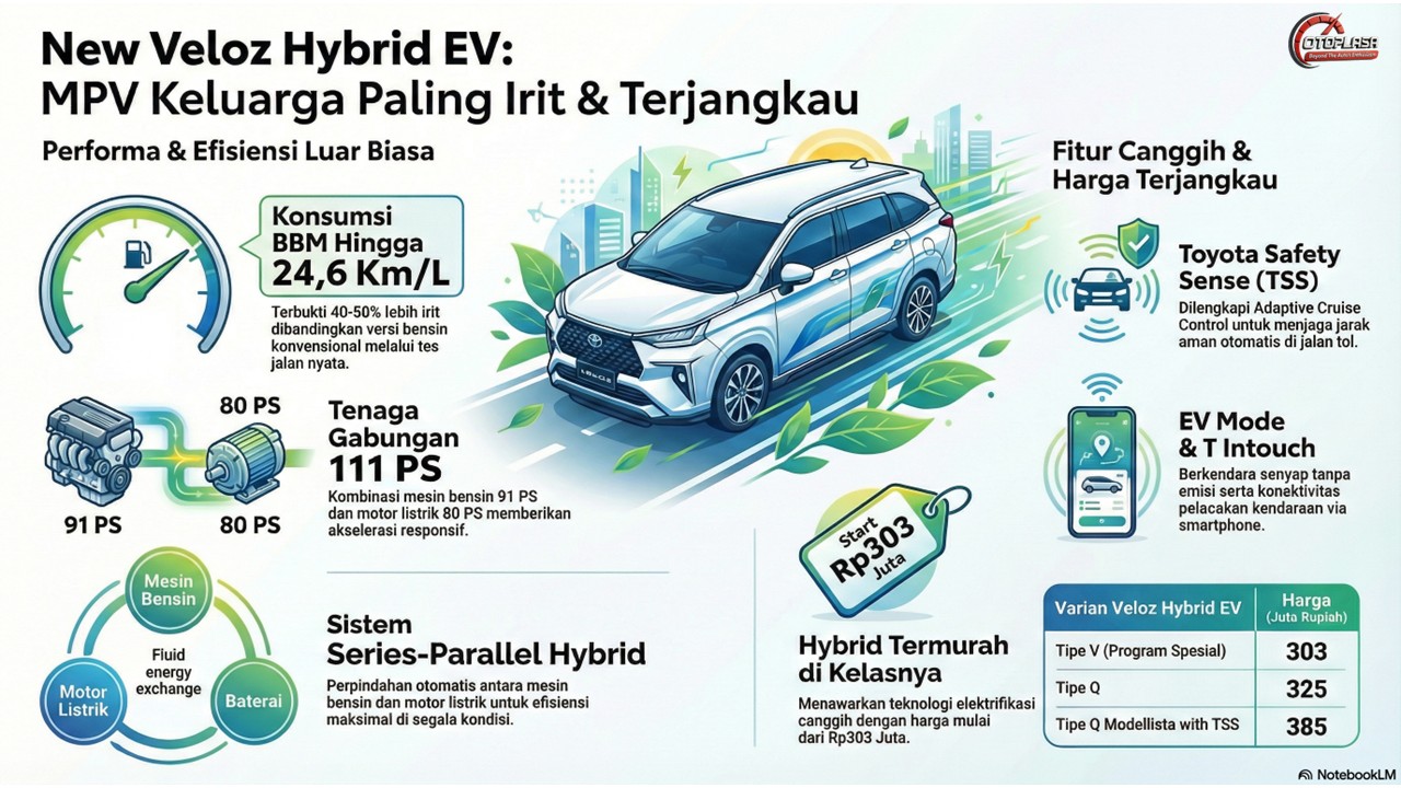 Infografis Toyota Veloz Hybrid Otoplasa Veloz Hybrid