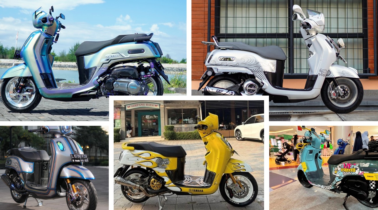 Inspirasi Modifikasi Yamaha Fazzio Hybrid