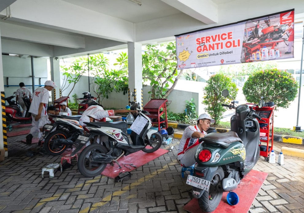 MPM Honda Jatim Disabilitas Service Ganti Oli Gratis Otoplasa MPM Honda Jatim Mobilitas Disabilitas