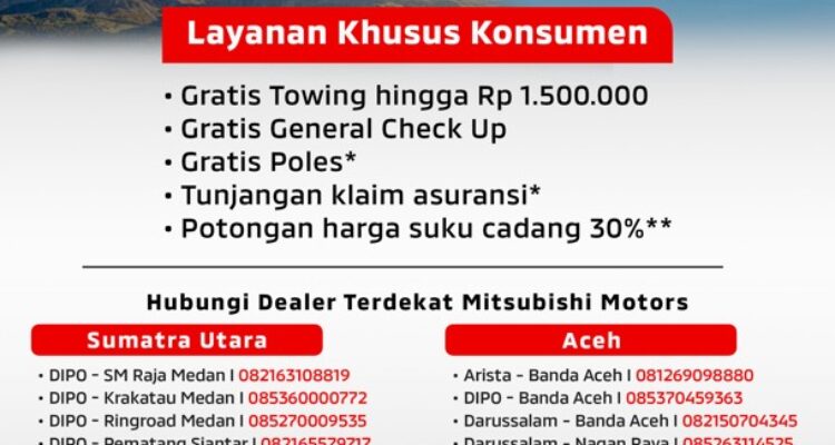 Mitsubishi Peduli Banjir Sumatra