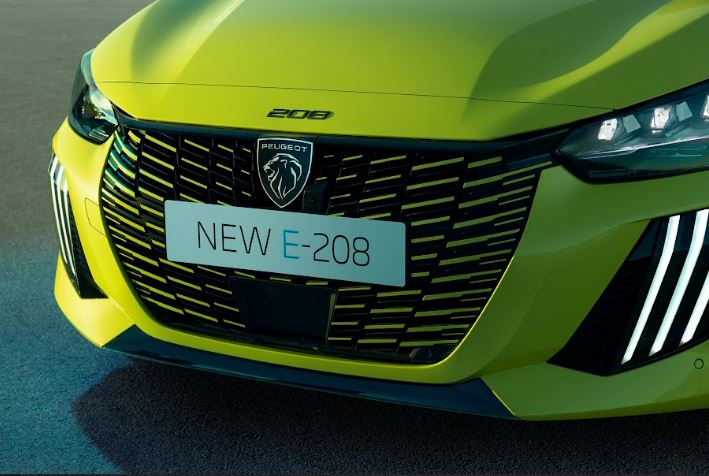 New Peugeot e-208 grill Peugeot e-208 Listrik