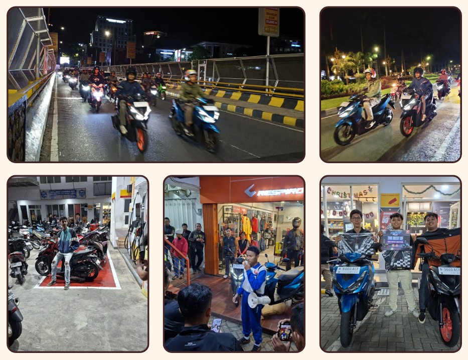 Night Ride Honda Vario 125 Malang