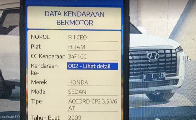 Nopol Hyundai Stargazer