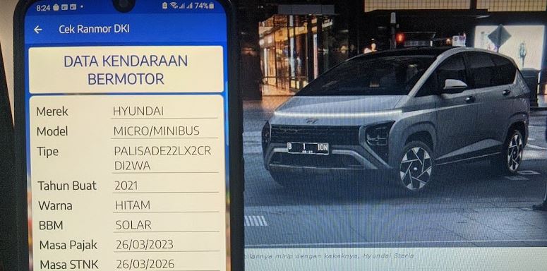 Nopol Hyundai Stargazer