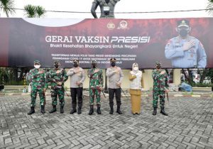 Polda Jatim Gerai Vaksinasi