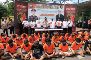 Polda Jatim Ringkus 67 Preman