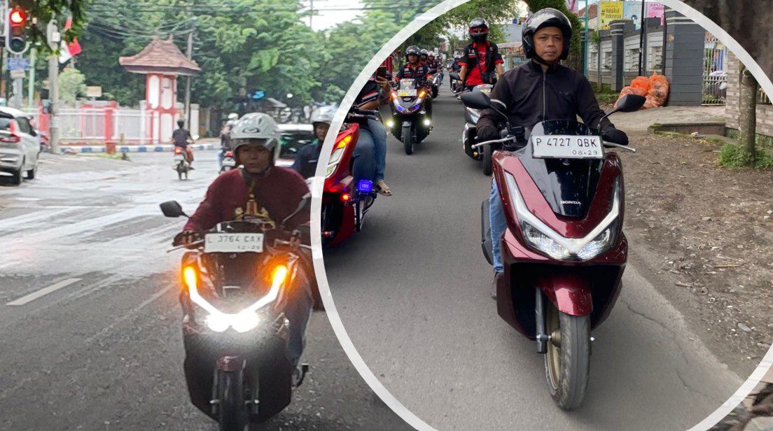 Riding Honda PCX Otoplasa MPM Honda Mudik Aman Nyaman
