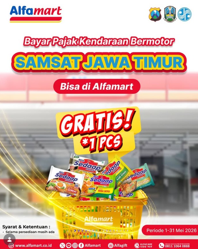 Samsat Jasa Raharja Alfamart Otoplasa Pajak Kendaraan Alfamart Mie Sedaap