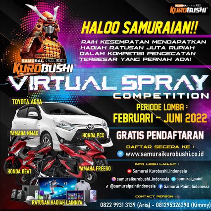 Samurai Paint Virtual Spray Competition Otoplasa3