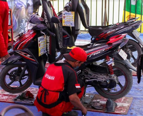 Yamaha Ruang Bakar Kotor