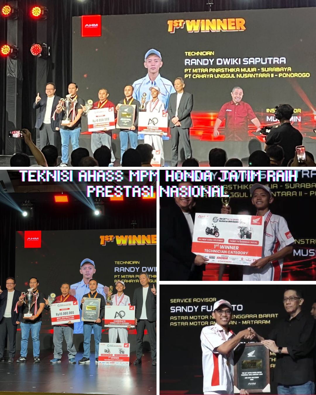 Teknisi AHASS MPM Honda Jatim Raih Prestasi Nasional Otoplasa Teknisi AHASS MPM Honda Jatim