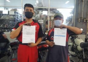 Teknisi Yamaha Sudah Vaksin
