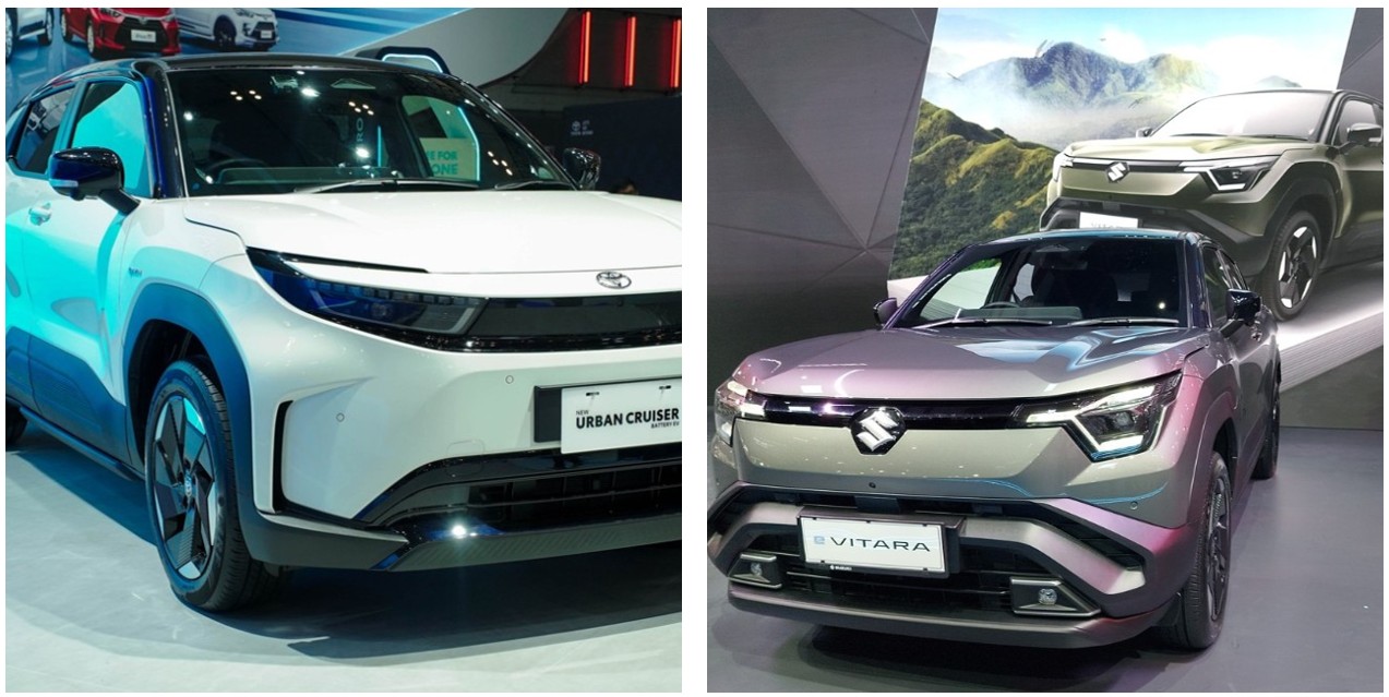 Toyota Urban Cruiser EV Suzuki eVitara Otoplasa Kembar Suzuki eVitara Toyota Urban Cruiser