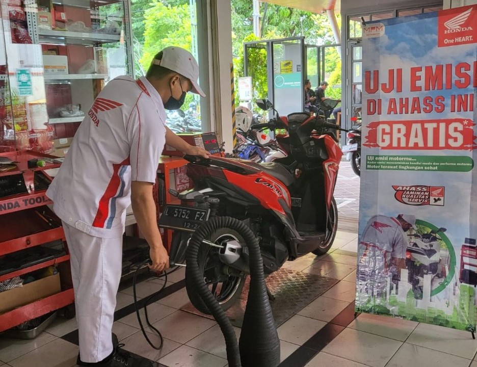 Uji Emisi Gratis MPM Honda Jatim AHASS Otoplasa Uji Emisi Gratis MPM Honda Jatim