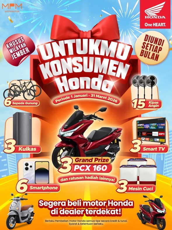 Untukmu Konsumen MPM Honda Jember Otoplasa Konsumen Jember Hadiah Honda PCX160