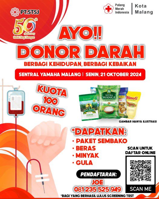 Yamaha Donor Darah Sembako Yamaha STSJ Donor Darah