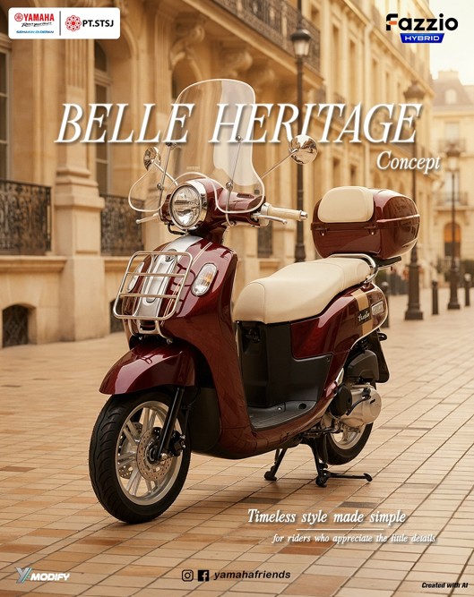 Yamaha Fazzio Belle Heritage Otoplasa Yamaha Fazzio Hybrid Stylish