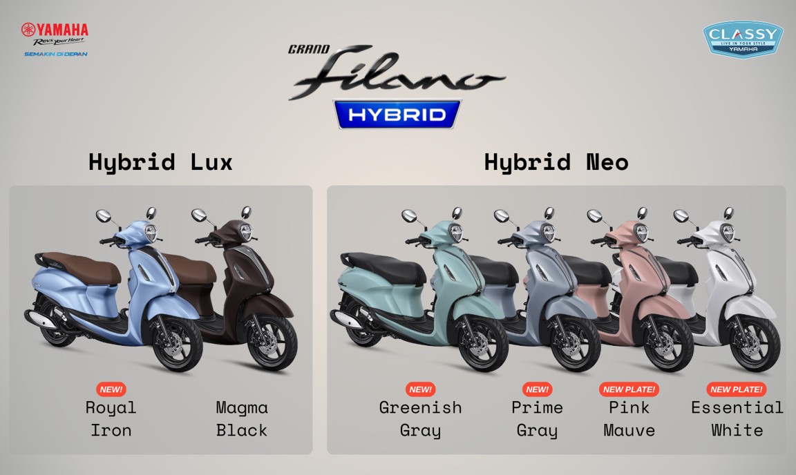Yamaha Filano 2026 Otoplasa Yamaha Grand Filano Hybrid 2026 Kalcer