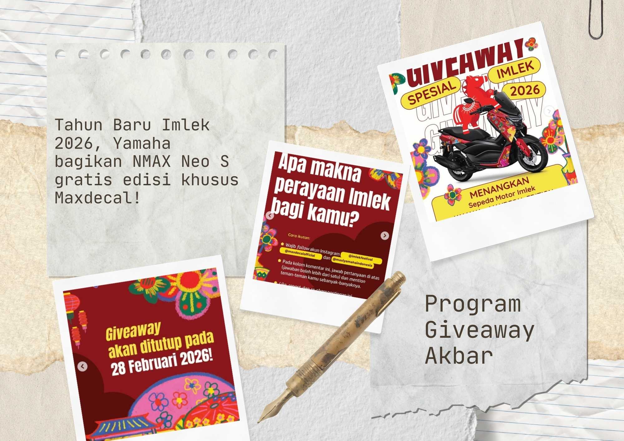 Yamaha Giveaway Imlek Nmax Medcal Gratis Otoplasa Imlek Yamaha NMAX Neo S Gratis