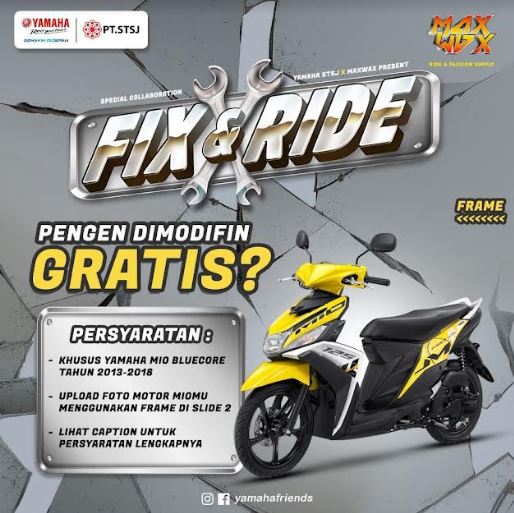 Yamaha STSJ Fix N Ride Restorasi Mio Yamaha STSJ Fix N Ride Restorasi Mio Gratis