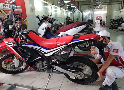 cek Honda CRF otoplasa Trabasan Rawat CRF150L