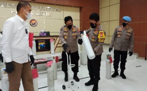 Polda Jatim Amankan Penjual Oksigen